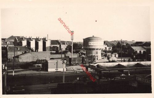 Blick auf den Wasserturm am Bahnhof St. Quentin Frankreich