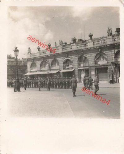 Appell deutsche Soldaten am Place Stanislas in Nancy Lothringen Frankreich