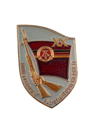 DDR MfS Erinnerungsabzeichen XX Jahre Ministerium für Staatssicherheit