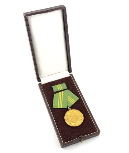 DDR MdI Medaille treue Dienste Bewaffnete Organe Ministerium des Innern Gold