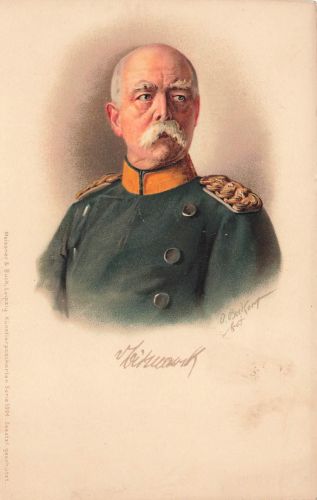AK 1.WK Fürst Bismarck Porträt Militär Kaiserreich Postkarte