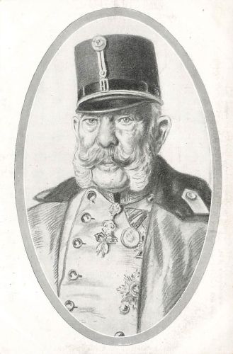AK 1.WK Kaiser Franz Joseph I. von Österreich Porträt Wohlfahrts Postkarte