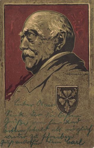 AK 1.WK Otto von Bismark Künstlerkarte Schellenberger Patriotika 1898