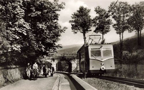 AK DDR Königswinter am Rhein Drachenfelsbergbahn Nordrhein-Westfalen Postkarte