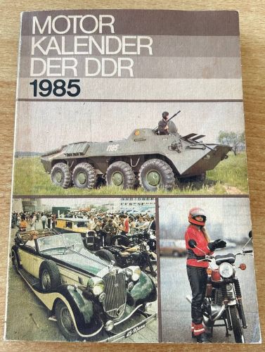 Motor Kalender der DDR 1985 Militärverlag Walter Großpietsch