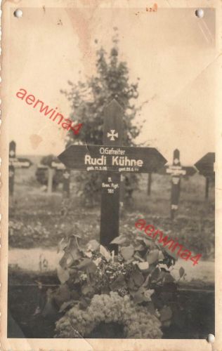 Foto deutsches Heldengrab Heldenfriedhof Obergefreiter 5. Gren Rgt. 161 Großfoto