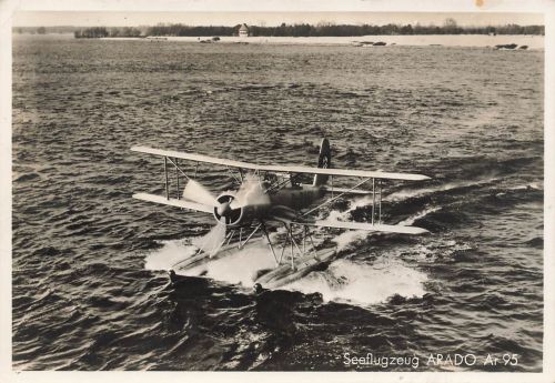 Fotokarte WW2 Seeflugzeug ARADO Ar 95