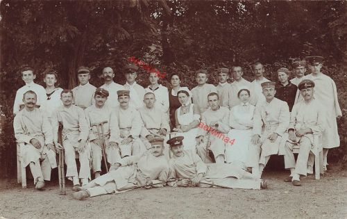 Foto-AK 1.WK Deutsche Soldaten 2.Ersatz-Bataillon 139 Schulterklappe 139