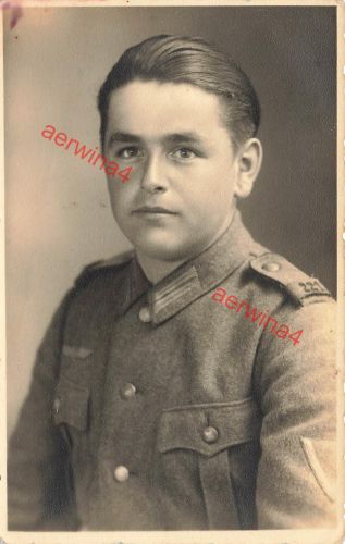 Foto WW2 Portrait deutscher Soldat Gefreiter gefallen 23.9.1942 Rußland Großfoto