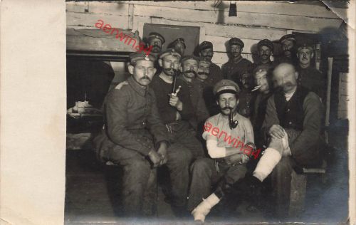 Foto-AK 1.WK Soldaten Bayr. Landst.-Inf.-Batl. II. B. 19 Schweinfurt in Rußland