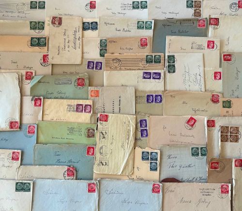 Lot / Konvolut 50 Briefe Briefmarken Dt. Reich 1934 - 1945