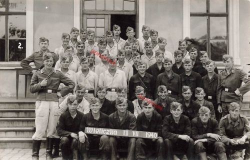 Deutsche Soldaten Luftwaffe in Wieliczka Polen 1940 Großfoto