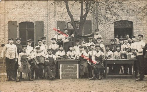 Foto-AK 1.WK Deutsche Soldaten Preussen Art.Pickelhaube Hagenau Els.