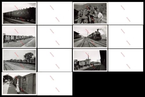 7x Fotos Inf Regt 234 Zugfahrt Krakau Westfront Dampflok Eisenbahn Soldaten