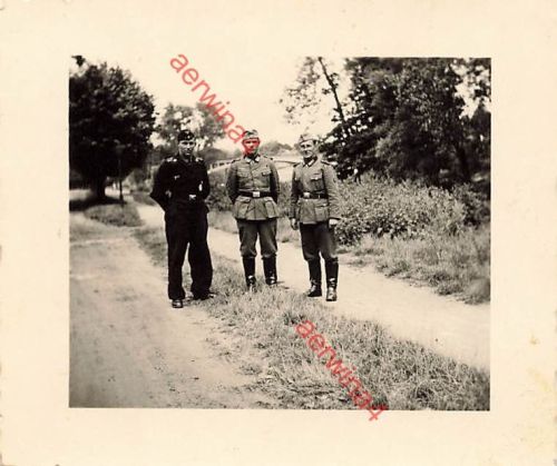 Deutsche Soldaten & Panzersoldat an Marne Brücke Champigny-sur-Marne Frankreich