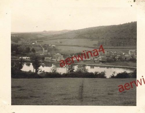 Zerstörte Häuser an der Amel bei Stavelot Belgien