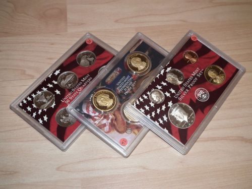 Münzsatz KMS USA 2007 Mint 50 State Quarters Silver Proof Set