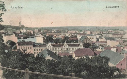 Totalansicht von Graudenz Grudziądz Westpreussen Postkarte AK 1908