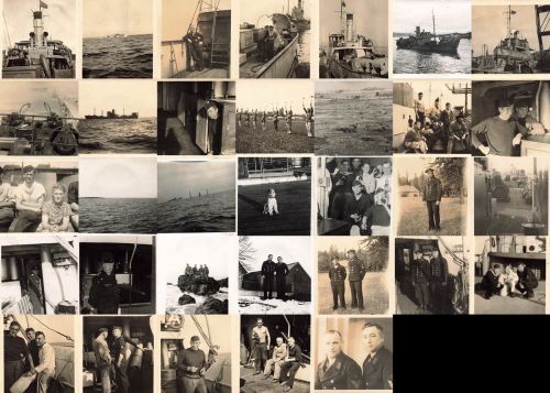 33 x Fotos Leben deutscher Matrosen auf Küstenschiff in Norwegen
