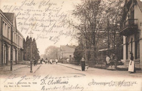 Spoorstraat in Winterswijk Gelderland Niederlande Postkarte AK 1912