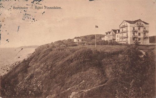 Hotel Finnedalen Bornholm Dänemark Postkarte AK 1925