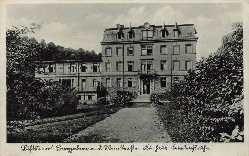 Kurhaus Friedrichsruhe in Bad Bergzabern Rheinland-Pfalz Postkarte AK 1939