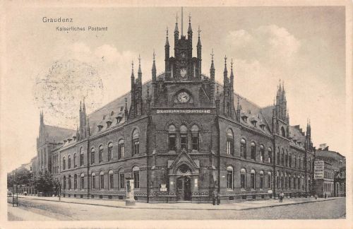 Graudenz Kaiserliches Postamt Feldpostkarte AK 1915