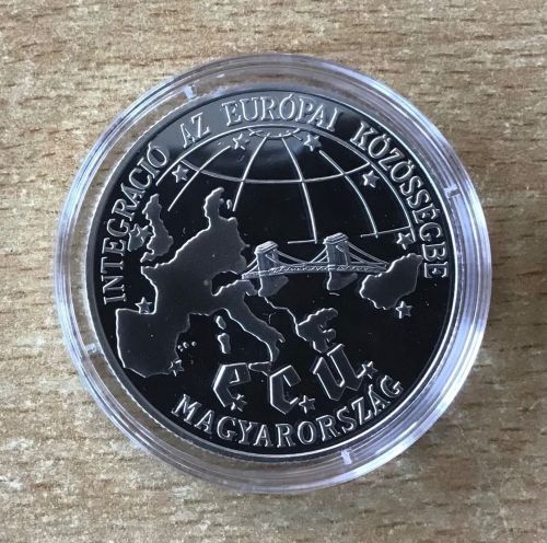 Ungarn 500 Forint 1993 Kettenbrücke Silber Stgl. PP Mit Zertifikat
