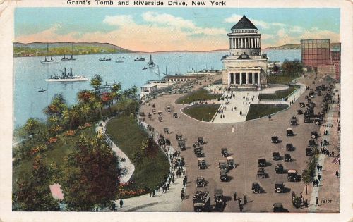 Grant's Tomb and Riverside Drive in New York USA Postkarte AK 1925