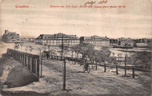 Graudenz (Grudziądz) Kaserne des Inf.-Regts. No 175 Feldpostkarte AK 1916