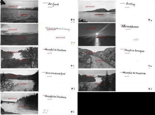9x Fotos Wasserfall Fjord bei Trondheim Norwegen