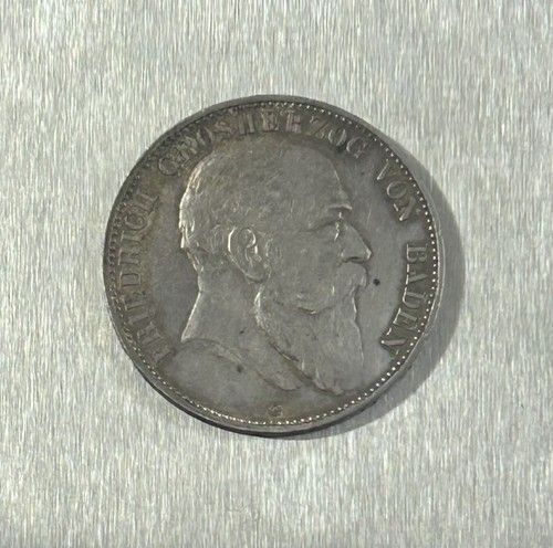 5 Mark Friedrich Grosherzog von Baden 1903 G Silbermünze