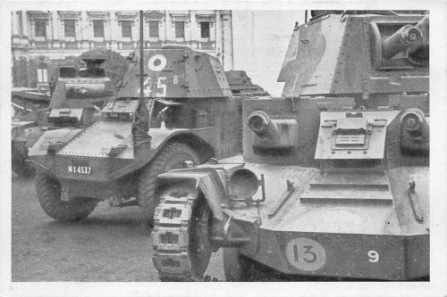 Englischer Panzer / Tank Postkarte 1940