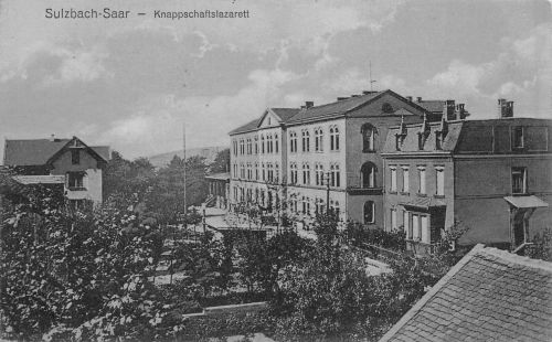 Sulzbach-Saar Knappschaftslazarett Postkarte 1917