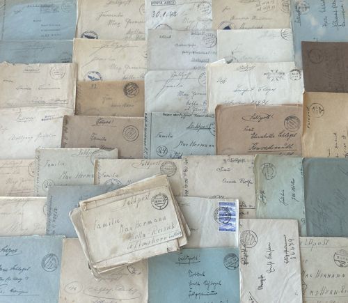 Lot / Konvolut 50 Feldpost Briefe Feldpost Stempel ohne Inhalt 2. WK