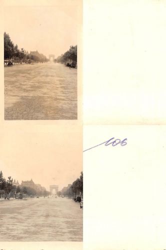 2 Fotos franz. PKW am Arc de Triomphe in Paris Frankreich