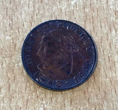 Deutsches Reich 2 Reichsmark 1933 E Martin Luther Silber st
