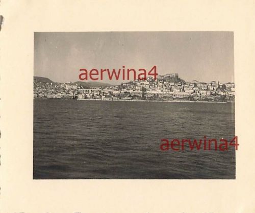 Blick auf den Hafen mit Burg in Kavala Griechenland