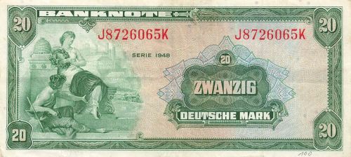 20 Deutsche Mark 1948 Banknote WBZ-6