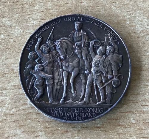 3 Mark Silber 1913 Preußen, Jahrhundertfeier der Befreiungskriege, PP