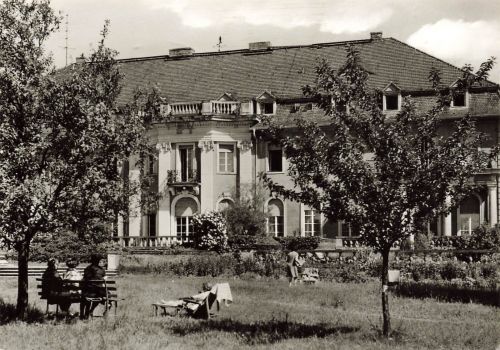 AK Bärenklau Genesungsheim Georgi Dimitroff Brandenburg Kreis Guben gelaufen