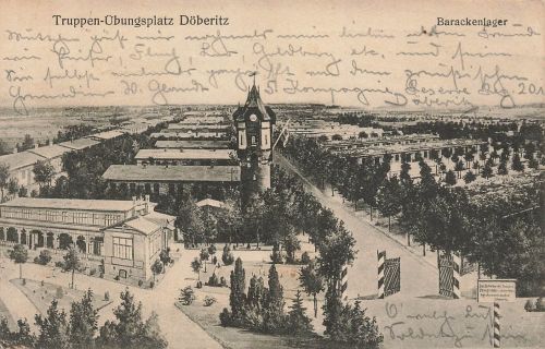 Barackenlager Truppen-Übungsplatz Döberitz Brandenburg Postkarte AK