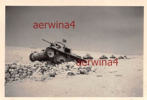 Ital. Panzerabteilung Panzer M13/40 Carro Armado Panzerschlacht Sollum Ägypten