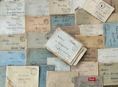 Lot / Konvolut 50 Feldpost Briefe Feldpost Stempel ohne Inhalt 2. WK