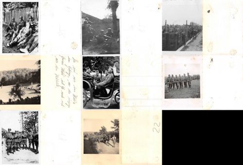 8 x Fotos Leben deutsche Soldaten bei Nisch Serbien