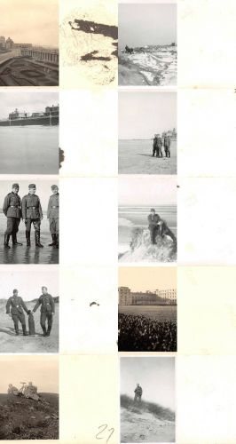 10 Fotos deutsche Soldaten Besatzungstrupp Ostende Belgien