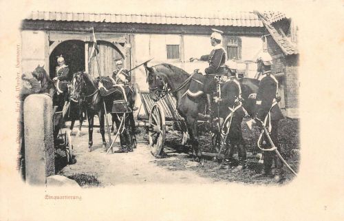 König - Ulanen Regiment 13 Hannover Einquartierung Niedersachsen Postkarte