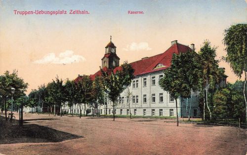Kaserne in Truppen-Übungsplatz Zeithain Sachsen Postkarte AK 1915