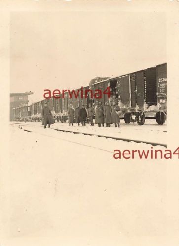 Deutsche Soldaten Zugtransport Bahnhof Melnick Tschechien