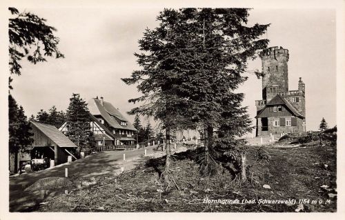 AK Hornisgrinde Aussichtsturm Baden-Württemberg Schwarzwald ungelaufen Postkarte